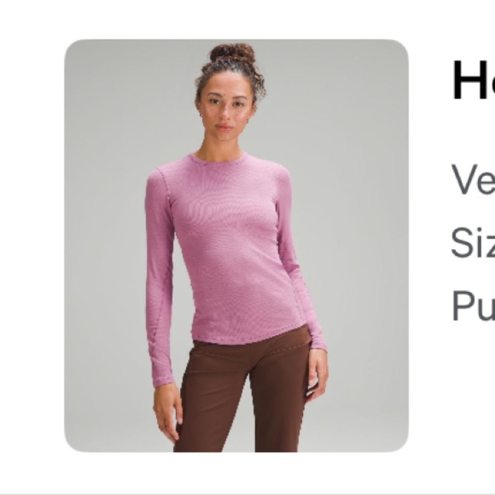 Lululemon Hold Tight Long sleeve